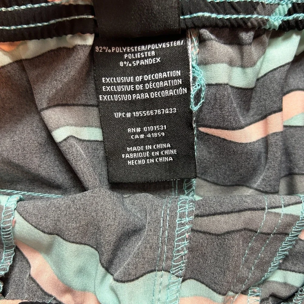 Neff Multi‎ Colored Zebra Stripes Swim Trunks Board Shorts Youth Boys Size Large